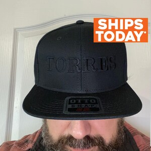 Personalized Custom Snapback Hat Six Panel Flat Bill Snap Back Hat Cap,  Letters, Custom Made to Order, Flat Bill Hats