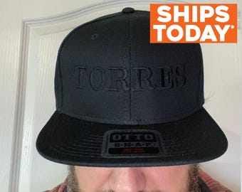 Personalized Custom Snapback Hat Six Panel Flat Bill Snap Back Hat Cap,  Letters, Custom Made to Order, Flat Bill Hats