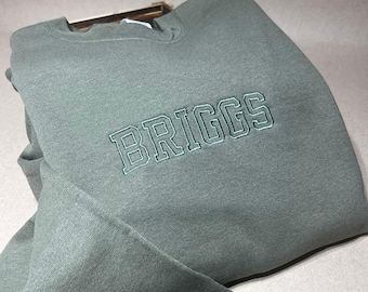 Custom Embroidered Sweatshirt: Personalized Pullover Crewneck