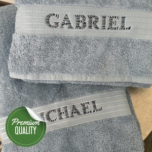 Embroidered Bath Towel: Personalized 100% Cotton Towel
