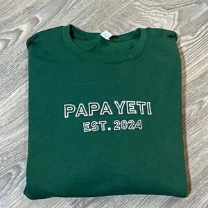 Custom Embroidered Crewneck Sweatshirt: Personalized Roman Numerals