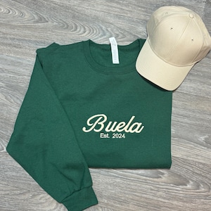 Personalized Embroidered Sweatshirt: Custom Text Crewneck