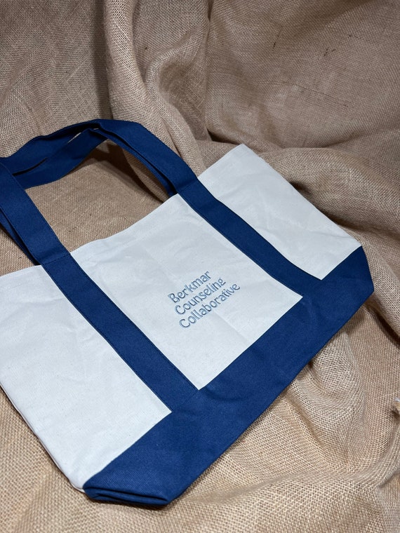 Embroidered Custom Canvas Tote // the Ironic Canvas Tote 