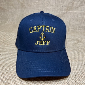 Custom Embroidered Captain Dad Hat: Personalized Baseball Cap