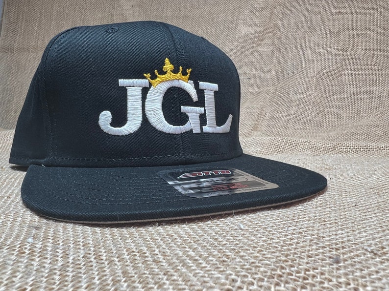 Crown Hats JGL Initials Letters Embroidery Your Name Hat Etsy
