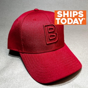3D Or 2D Puff Embroidery Custom Red stitching on Red Hat Embroidered Structured Adjustable Fit Men Dad Cap Hat Customizable Personalized Hat