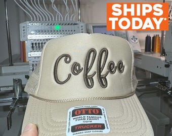 Custom Foam Trucker Hat with 3D Puff Embroidery , Personalized Foam Hat, Unisex Foam Trucker Hat