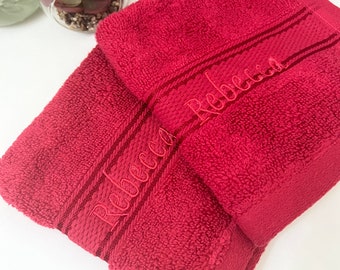 Personalized Embroidered washcloth, monogram facecloth