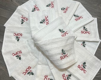 Personalized Embroidered Cotton Washcloth: Custom Kids Gift