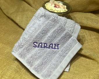 Personalized Kids Washcloth | Embroidered Name, 100% Cotton