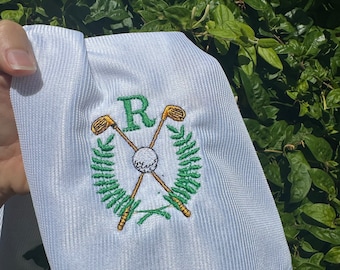 Toalla de golf de microfibra personalizada: Regalo de golf con monograma bordado