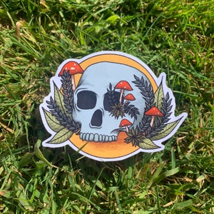 Skull stickers | sticker | glossy sticker | sticker art | laptop sticker | sticker design | funkyfinedesign