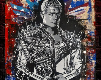 Cody Rhodes original painting