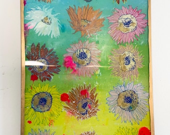 Sunflower Trinket Tray | 5"x8" | glass trinket dish | Sunflower Dish | Sunflower Glass Tray |Glass Trinket Tray | Decorative Tray