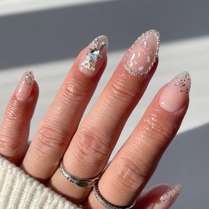 50pcs 3D Acrylic Nails Charms for Mix Styles Rhinestones for Nails Metal Nail Jewels for Nail Art Shiny Zircon Nail Rhinestones Alloy Nail Charm Pearl