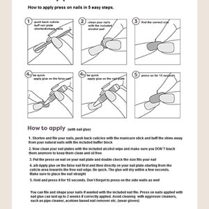 EROS Brown Neutral Hearts Press On Nails Hearts Nails Love Nails image 7