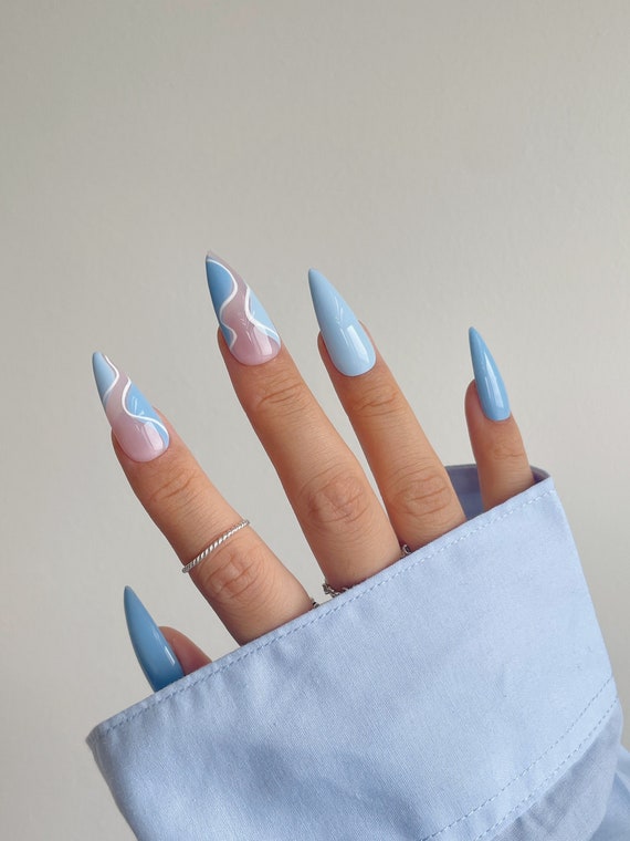 30+ Light Blue Nail Polish Ideas that Will Steal Your Heart