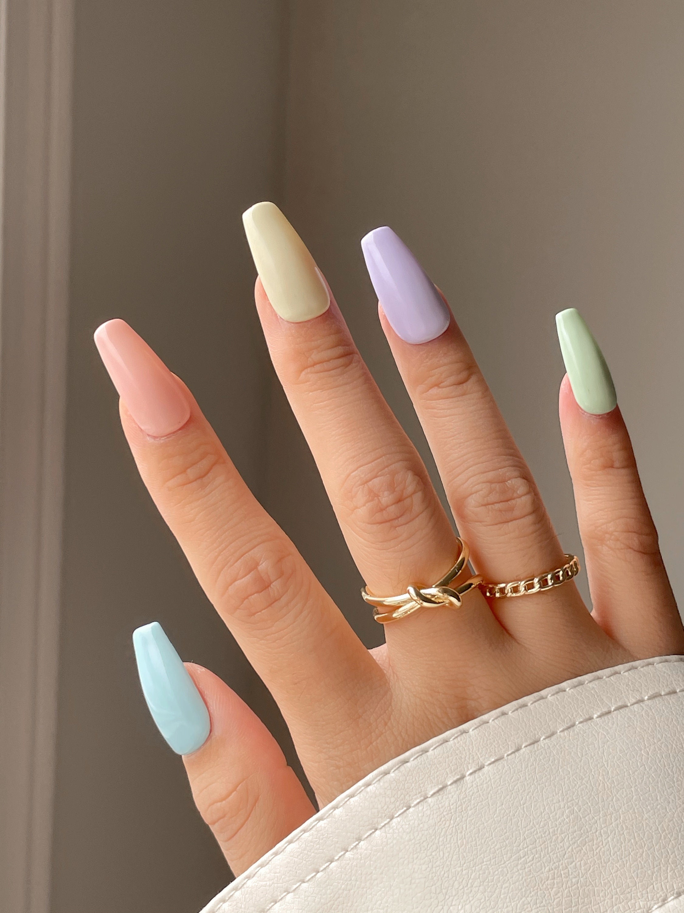 Aviva Pastel Solids Press On Nails Spring 2021 Nails | Etsy Ireland