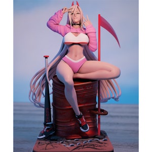 Chainsaw Man Power SFW and NSFW Version Stl files, 3D Print Model, Stl files for 3D Printers, Digital File