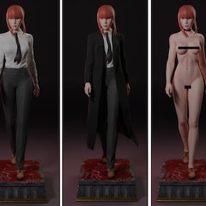 Makima from Chainsaw Man Anime Figur Stl-Dateien, 3D-Druckmodell, Stl-Dateien für 3D-Drucker, Digitale Datei