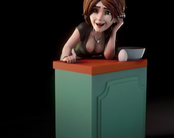 Tía Cass de Big Hero 6 (versión SFW y NSFW) Archivos Stl, Modelo de impresión 3D, Archivos Stl para impresoras 3D, Archivo digital, Figura 3D