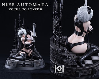 Nier Automata 2B NSFW Figure Stl files, Model do druku 3D, Pliki Stl do drukarek 3D, Plik cyfrowy, Figurka do gry, Najlepszy prezent dla niego