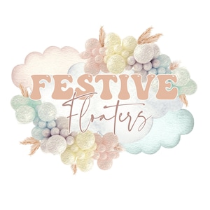 Ballon Bedrijfslogo - Event Planner Logo - Ballon Garland Bedrijfslogo - Boho Ballon Logo - Party Decor Bedrijfslogo - Ballon Busines