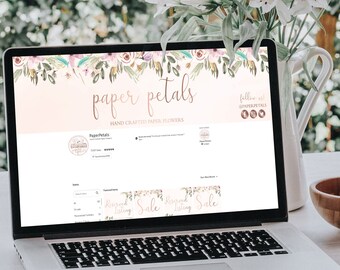 Cricut Crafter Etsy Shop Banner - Craft Business Etsy Shop Kit - Craft Business Logo and Banner - Etsy Shop Kit Bundle - Crafty Etsy Shop
