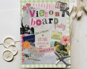 Vision Board Party Invitation - Manifestation Board Party Invite - New Year Vision Board Party Invite - Manifestation Vision Board Party