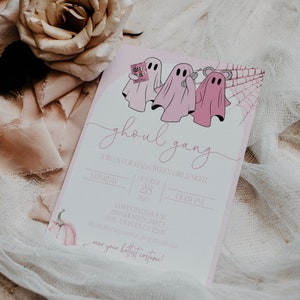 Halloween Girls Night Invitation - Halloween Girls Night Party Invite - Halloween Invitation - Adult Halloween Invitation - Girls Night Card