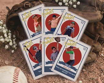 サンドロット野球カード - サンドロット誕生日パーティーグッズ - 印刷可能な野球カード - ヴィンテージ野球カード - サンドロットテーマの誕生日