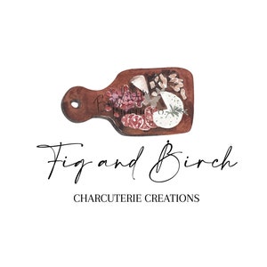 Charcuterie Logo - Cheese Logo - Food Logo - Cheese Board Logo - Cheese Box Logo - Charcuterie Box Logo - Chef Logo - Catering Service Logo