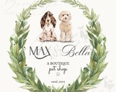 Pet Shop Logo - Pet Boutique Premade Logo - Dog Walker Premade Logo - Doggy Daycare Logo - Dog Sitter Logo - Dog Groomer Logo - Premade Logo