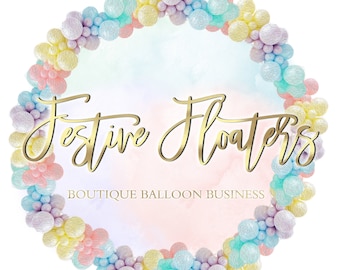 Balloon Business Logo - Event Planner Logo - Party Planner Logo - Balloon Garland Business Logo - Party Decor Business Logo - Party Business