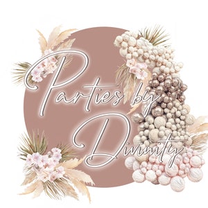 Boho Ballon Business Logo - Ballon Garland Business Logo - Boho Party Planner Logo - Event Planner Logo - Boho Modern Balloon Logo - Party