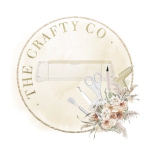 Crafter Logo - Crafting Business Logo - Premade Logo Design - Boho Crafter Logo - DIY Business Logo - Editable Logo - Premade Business Logo