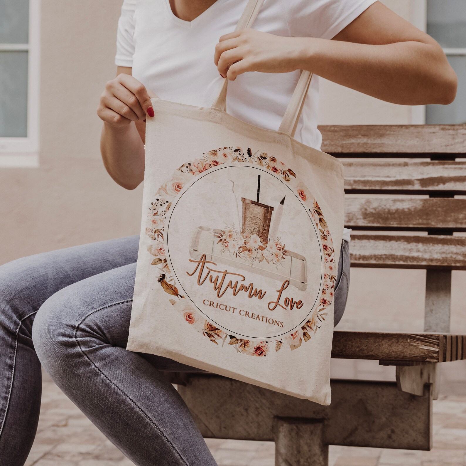 Floral Cricut Crafter Logo Cricut Crafter Logo Fall Etsy Canada