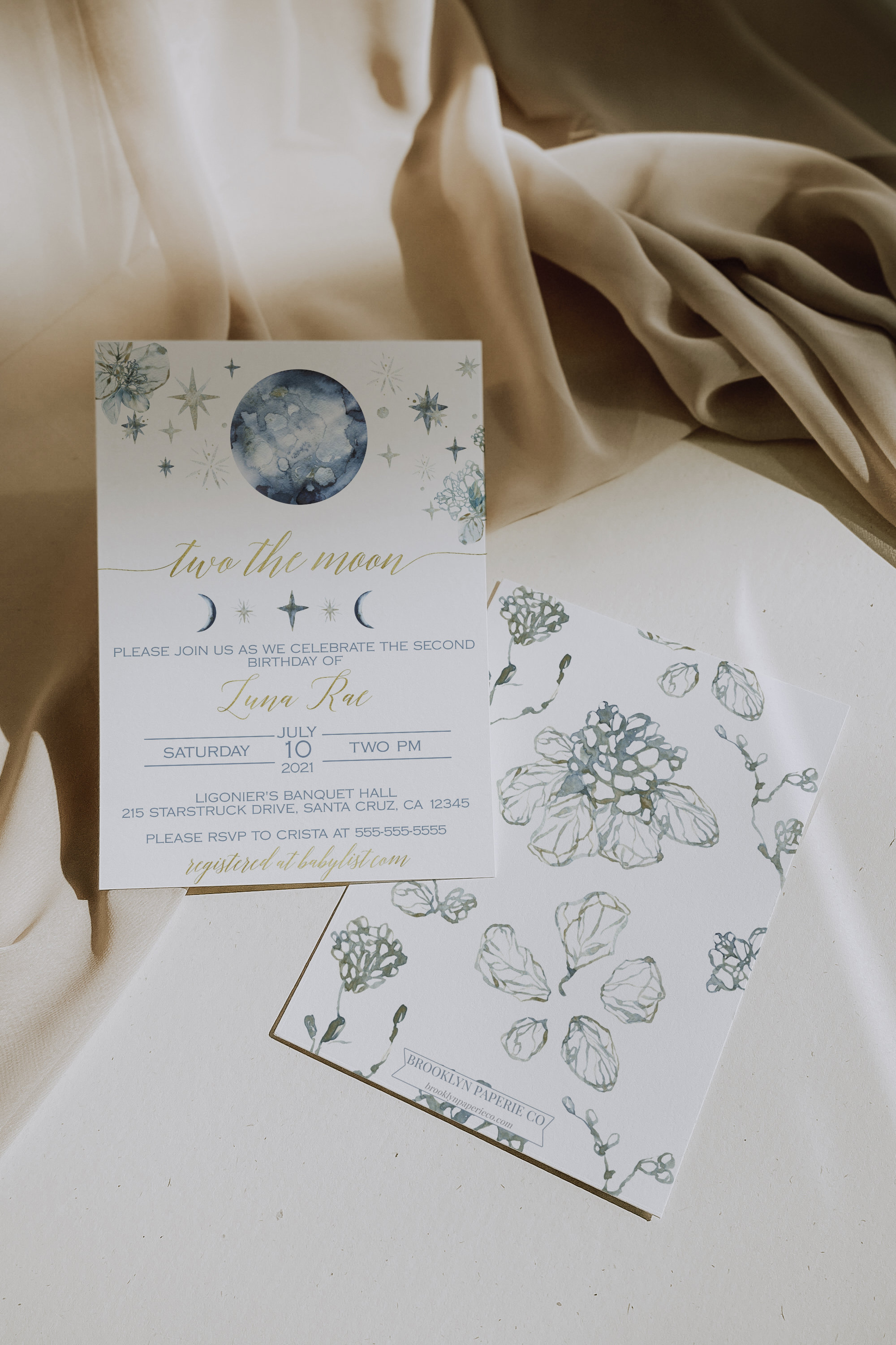 Two The Moon Birthday Invitation Space Themed Second Birthday Invitation Moon Theme Birthday Boho Moon Birthday Invitation