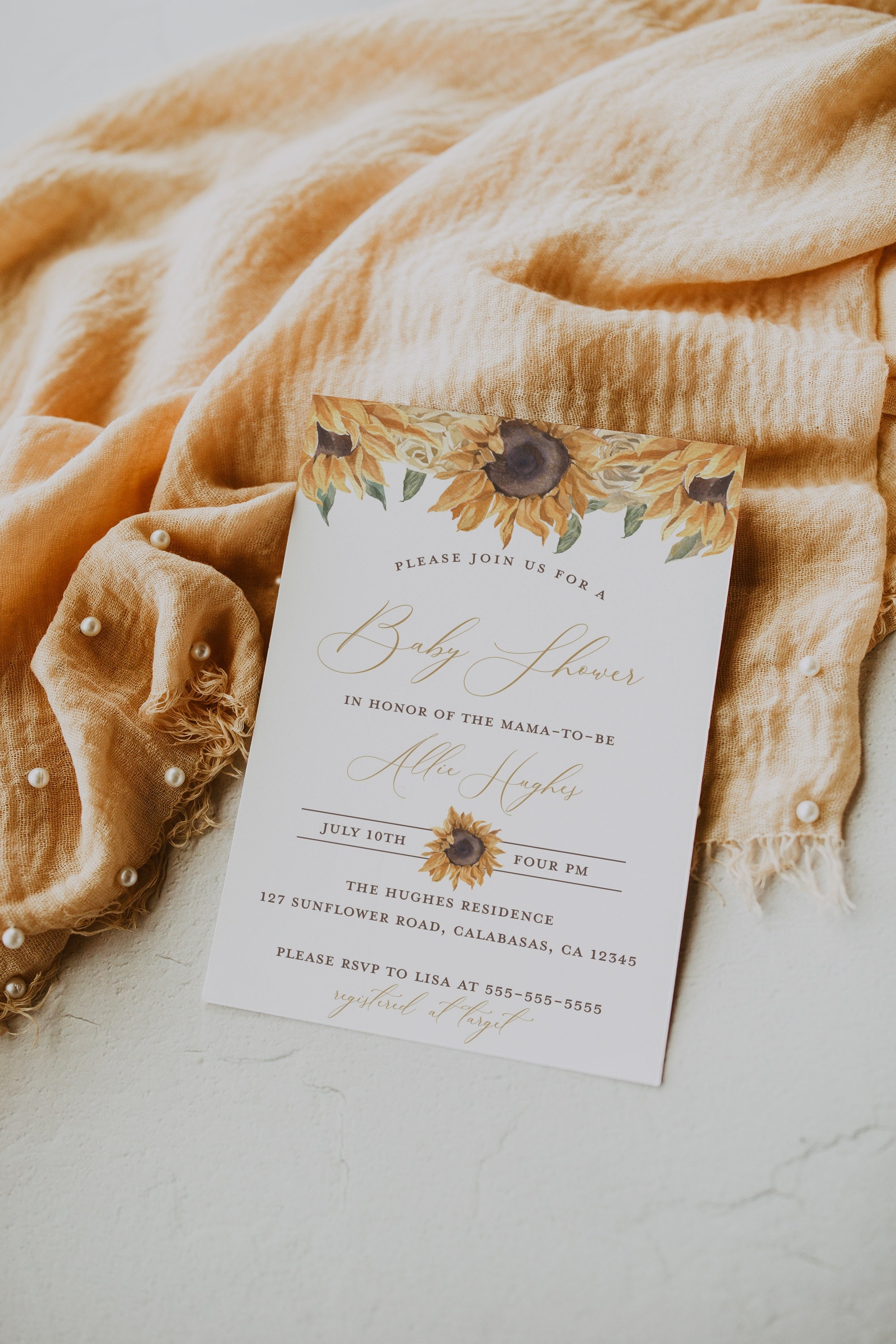Sunflower Baby Shower Invitation Boho Sunflower Baby Shower Invitation Our Little Sunflower Theme Invitation Summer Baby
