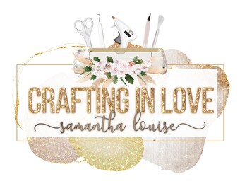 Crafter Logo - Cutting Machine Business Logo - Craft Business Logo - Crafty Business Girl Logo - Boho Craft Logo - Tumbler Business Logo