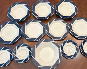Nikko Christmas Dishes, Classic Collection C1979-83 Octagonal