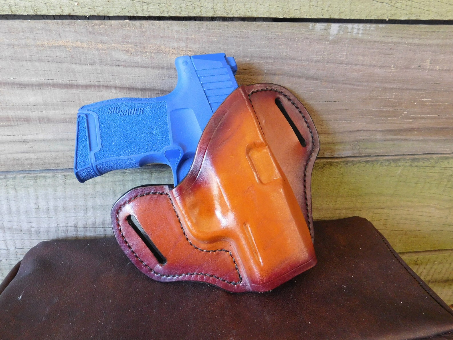 Leather OWB Pancake Holster for Sig P365 Etsy
