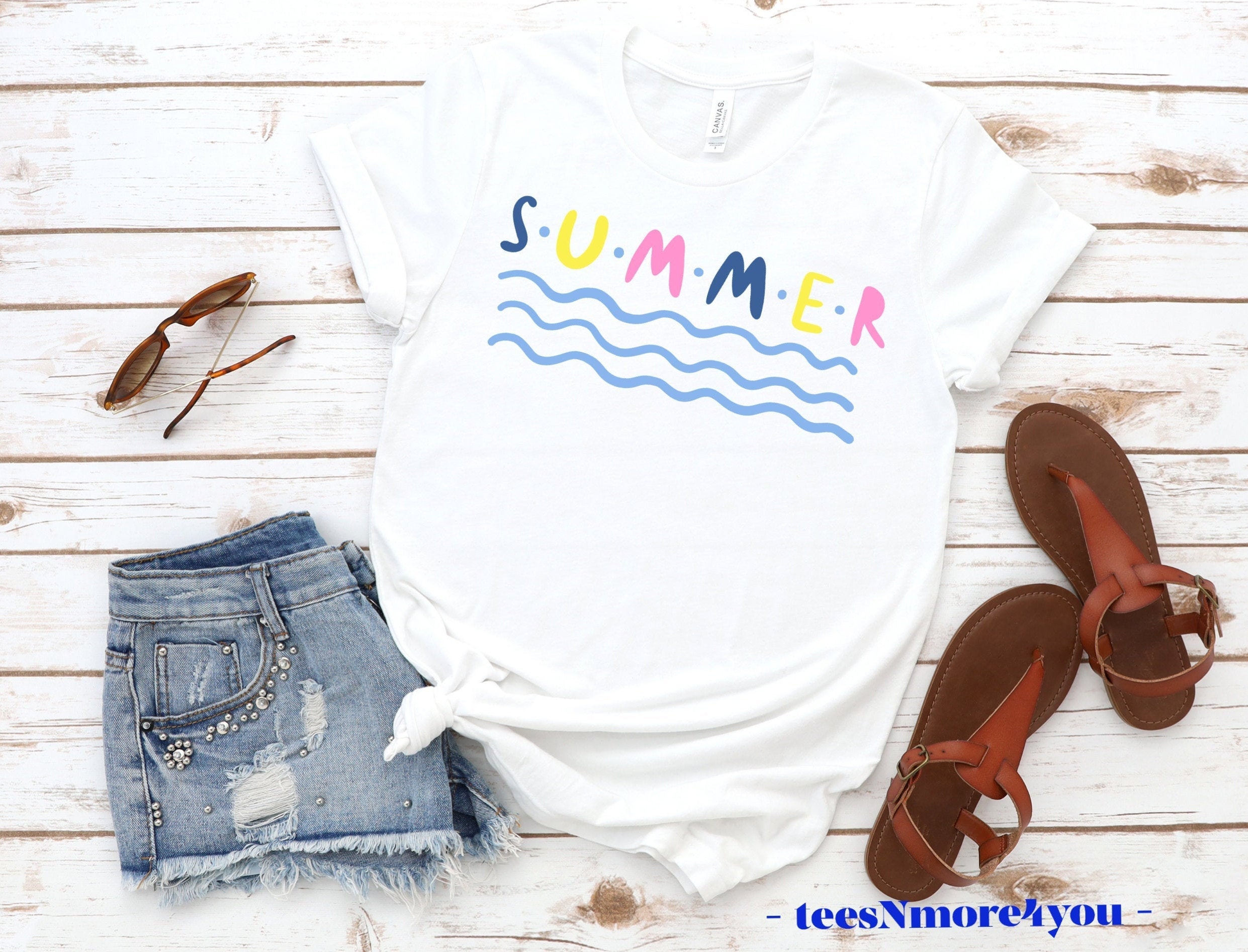 Summer Shirts Beach Shirt Summer Tshirtvacation Shirt - Etsy