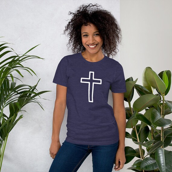 Camiseta de fe Jesus camisa cristiana camisa de fe cruz cruz de fe camisa religiosa camisetas cruzadas fe gracia amor camisas de la iglesia camiseta de Navidad Etsy Espana