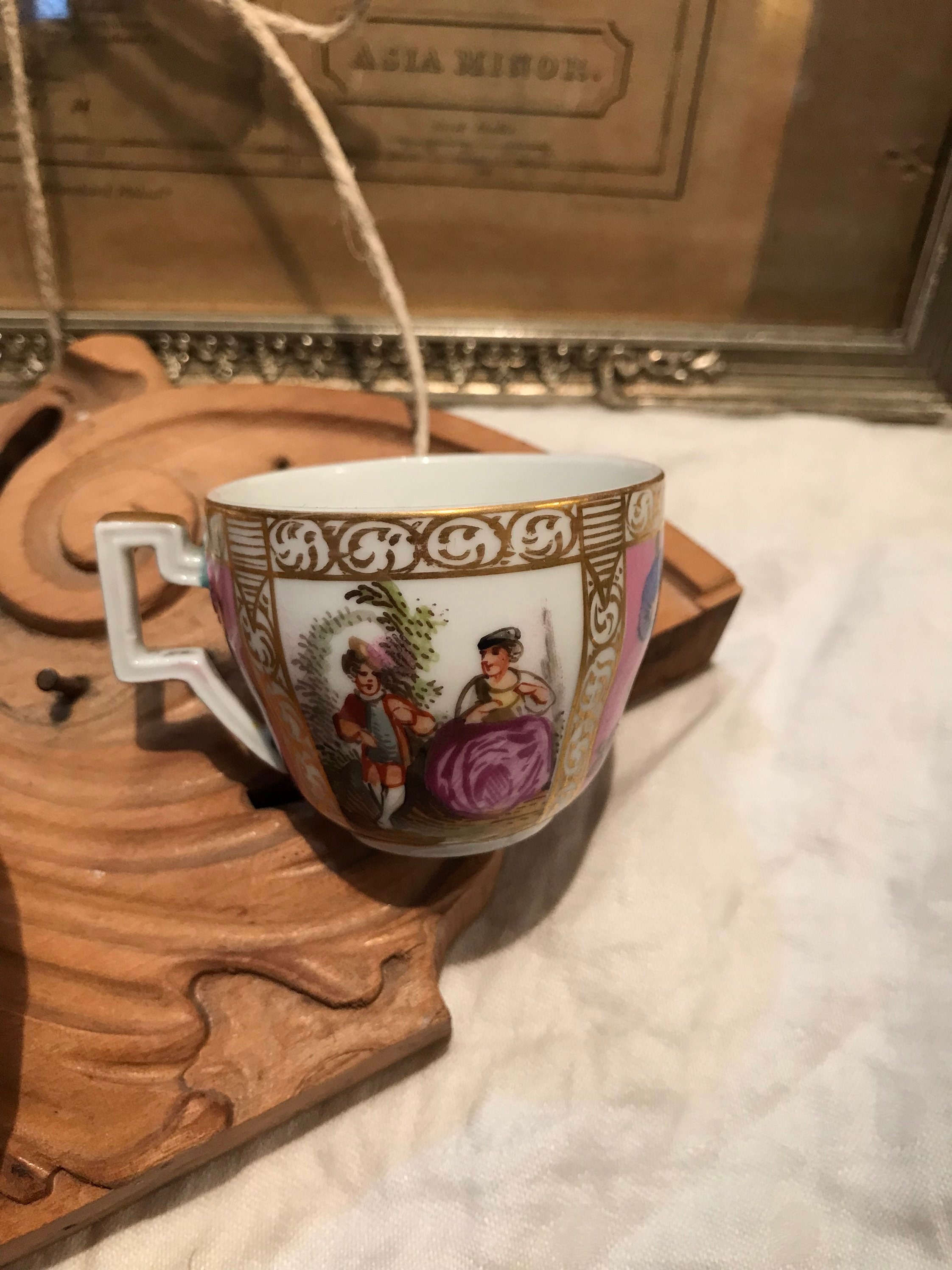 MEISSEN マイセン アンティーク豆皿 Augustus Rex