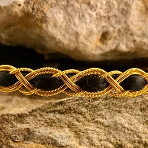 Sámi-inspired bracelet, Leather bracelet, Scandinavian bracelet
