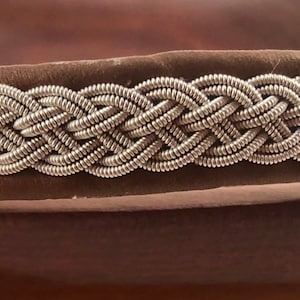 Sámi-inspired bracelet, Leather bracelet, Scandinavian bracelet