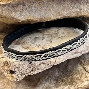 Sámi-inspired bracelet, Leather bracelet, Scandinavian bracelet