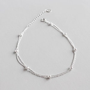 Sterling Silver Anklet Ankle Bracelet Silver Ankle Bracelet - Etsy UK