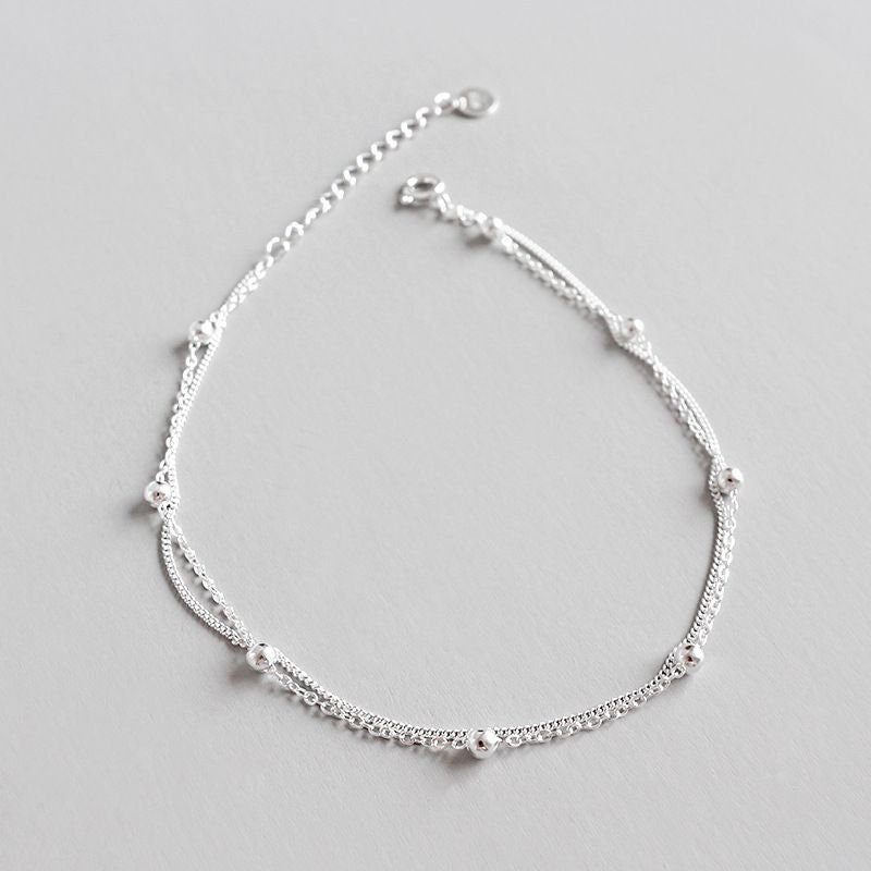 Sterling Silver Anklet Ankle Bracelet Silver Ankle Bracelet Etsy UK